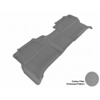 2005 - 2012 Nissan Frontier Crew Cab Custom-fit Gray 3D Digital Molded Mats (2nd row only)