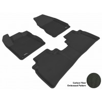 2009 - 2013 Nissan Murano Custom-fit Black 3D Digital Molded Mats (1st row and 2nd row only)