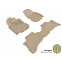 2009 - 2013 Nissan Cube Custom-fit Tan 3D Digital Molded Mats (1st row and 2nd row only)