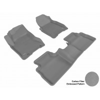 2008 - 2013 Nissan Rogue Custom-fit Gray 3D Digital Molded Mats (1st row and 2nd row only)