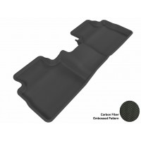 2008 - 2013 Nissan Rogue Custom-fit Black 3D Digital Molded Mats (2nd row only)