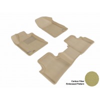 2009 - 2013 Nissan Maxima Custom-fit Tan 3D Digital Molded Mats (1st row and 2nd row only)