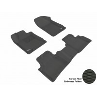 2009 - 2013 Nissan Maxima Custom-fit Black 3D Digital Molded Mats (1st row and 2nd row only)