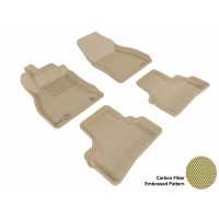 2011 - 2013 Nissan Juke Custom-fit Tan 3D Digital Molded Mats (1st row and 2nd row only)