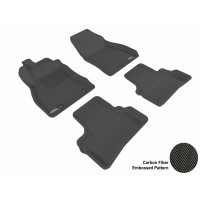 2011 - 2013 Nissan Juke Custom-fit Black 3D Digital Molded Mats (1st row and 2nd row only)