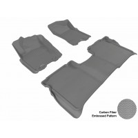 2004 - 2013 Nissan Titan Crew Cab Custom-fit Gray 3D Digital Molded Mats (1st row and 2nd row only)