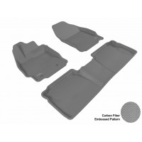 2011 - 2013 Scion tC Custom-fit Gray 3D Digital Molded Mats (1st row and 2nd row only)