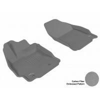 2011 - 2013 Scion tC Custom-fit Gray 3D Digital Molded Mats (1st row only)