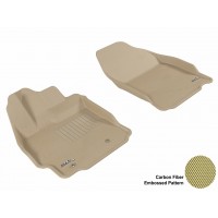 2011 - 2013 Scion tC Custom-fit Tan 3D Digital Molded Mats (1st row only)