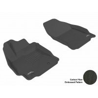 2011 - 2013 Scion tC Custom-fit Black 3D Digital Molded Mats (1st row only)