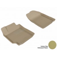 2007 - 2011 Toyota Camry Custom-fit Tan 3D Digital Molded Mats (1st row only)