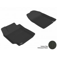 2007 - 2011 Toyota Camry Custom-fit Black 3D Digital Molded Mats (1st row only)