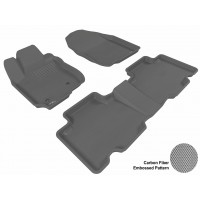 2006 - 2012 Toyota RAV4 Custom-fit Gray 3D Digital Molded Mats (1st row and 2nd row only)
