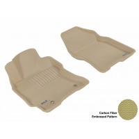 2004 - 2009 Toyota Prius Custom-fit Tan 3D Digital Molded Mats (1st row only)
