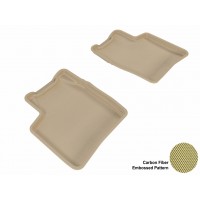 2004 - 2009 Toyota Prius Custom-fit Tan 3D Digital Molded Mats (2nd row only)