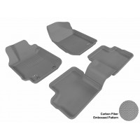 2003 - 2008 Toyota Matrix Custom-fit Gray 3D Digital Molded Mats (1st row and 2nd row only)