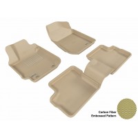 2003 - 2008 Toyota Matrix Custom-fit Tan 3D Digital Molded Mats (1st row and 2nd row only)