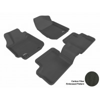 2003 - 2008 Toyota Matrix Custom-fit Black 3D Digital Molded Mats (1st row and 2nd row only)