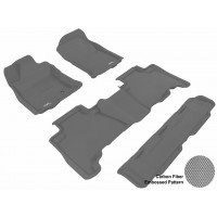 2010 - 2012 Toyota 4Runner Custom-fit Gray 3D Digital Molded Mats (1st row, 2nd row and 3rd row)