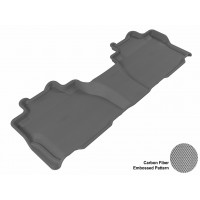 2008 - 2013 Toyota Sequoia Custom-fit Gray 3D Digital Molded Mats (2nd row only)