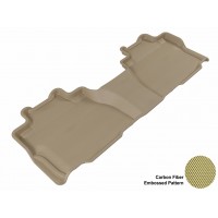 2008 - 2013 Toyota Sequoia Custom-fit Tan 3D Digital Molded Mats (2nd row only)
