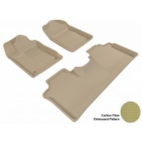 2005 - 2012 Toyota Avalon Custom-fit Tan 3D Digital Molded Mats (1st row and 2nd row only)