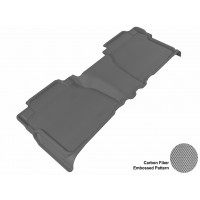 2007 - 2013 Toyota Tundra Double Cab Custom-fit Gray 3D Digital Molded Mats (2nd row only)
