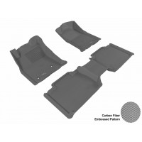 2005 - 2011 Toyota Tacoma Access Cab Custom-fit Gray 3D Digital Molded Mats (1st row and 2nd row only)