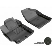2012 - 2013 Toyota Prius C Custom-fit Black 3D Digital Molded Mats (1st row only)