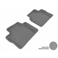 2007 - 2012 Volvo S80 Custom-fit Gray 3D Digital Molded Mats (2nd row only)