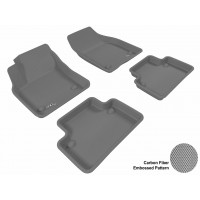 2003 - 2011 Volvo S40 Custom-fit Gray 3D Digital Molded Mats (1st row and 2nd row only)