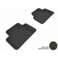2003 - 2011 Volvo S40 Custom-fit Black 3D Digital Molded Mats (2nd row only)