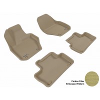 2009 - 2013 Volvo XC60 Custom-fit Tan 3D Digital Molded Mats (1st row and 2nd row only)