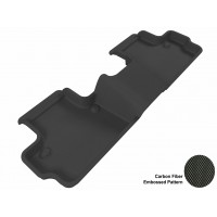 2007 - 2013 Volvo C30 Custom-fit Black 3D Digital Molded Mats (2nd row only)