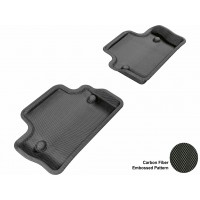 2010 - 2013 Volvo S60 Custom-fit Black 3D Digital Molded Mats (2nd row only)