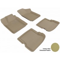 1998 - 2010 Volkswagen Beetle Custom-fit Tan 3D Digital Molded Mats (1st row and 2nd row only)