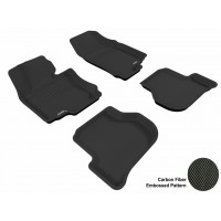 2005 - 2010 Volkswagen Jetta Custom-fit Black 3D Digital Molded Mats (1st row and 2nd row only)