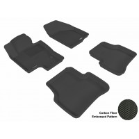 2006 - 2010 Volkswagen Passat Custom-fit Black 3D Digital Molded Mats (1st row and 2nd row only)