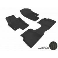 2009 - 2013 Volkswagen Tiguan Custom-fit Black 3D Digital Molded Mats (1st row and 2nd row only)