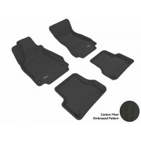 2012 - 2013 Audi A6/S6 Custom-fit Black 3D Digital Molded Mats (1st row and 2nd row only)