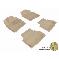 2006 - 2013 Chevrolet Impala Custom-fit Tan 3D Digital Molded Mats (1st row and 2nd row only)