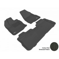 2010 - 2012 Chevrolet/ GMC Equinox/ Terrain Custom-fit Black 3D Digital Molded Mats (1st row and 2nd row only)