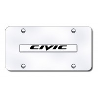 Honda Civic Logo Front License Plate
