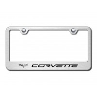 Chevrolet Corvette Brushed Stainless Frame.