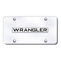 Jeep Wrangler Logo Front License Plate
