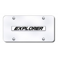 Ford Explorer Logo Front License Plate