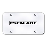 Auto Gold ESANCC Chrome On Chrome License Name Plate, Escalade