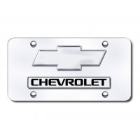 Chevrolet Chevy Dual Logo Chrome Plate.