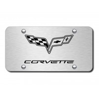 Chevrolet Corvette C6 Stainless Steel Plate.
