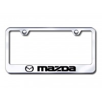 Mazda Custom License Plate Frame Chrome